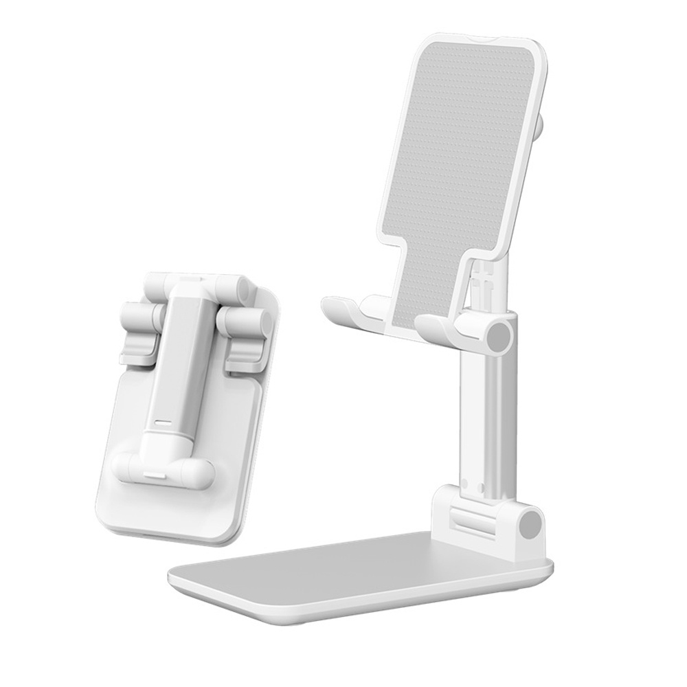 Telescopic Folding Mobile Phone Bracket Aluminum Alloy Flat Universal Tablet Desktop Stand black - Image 3