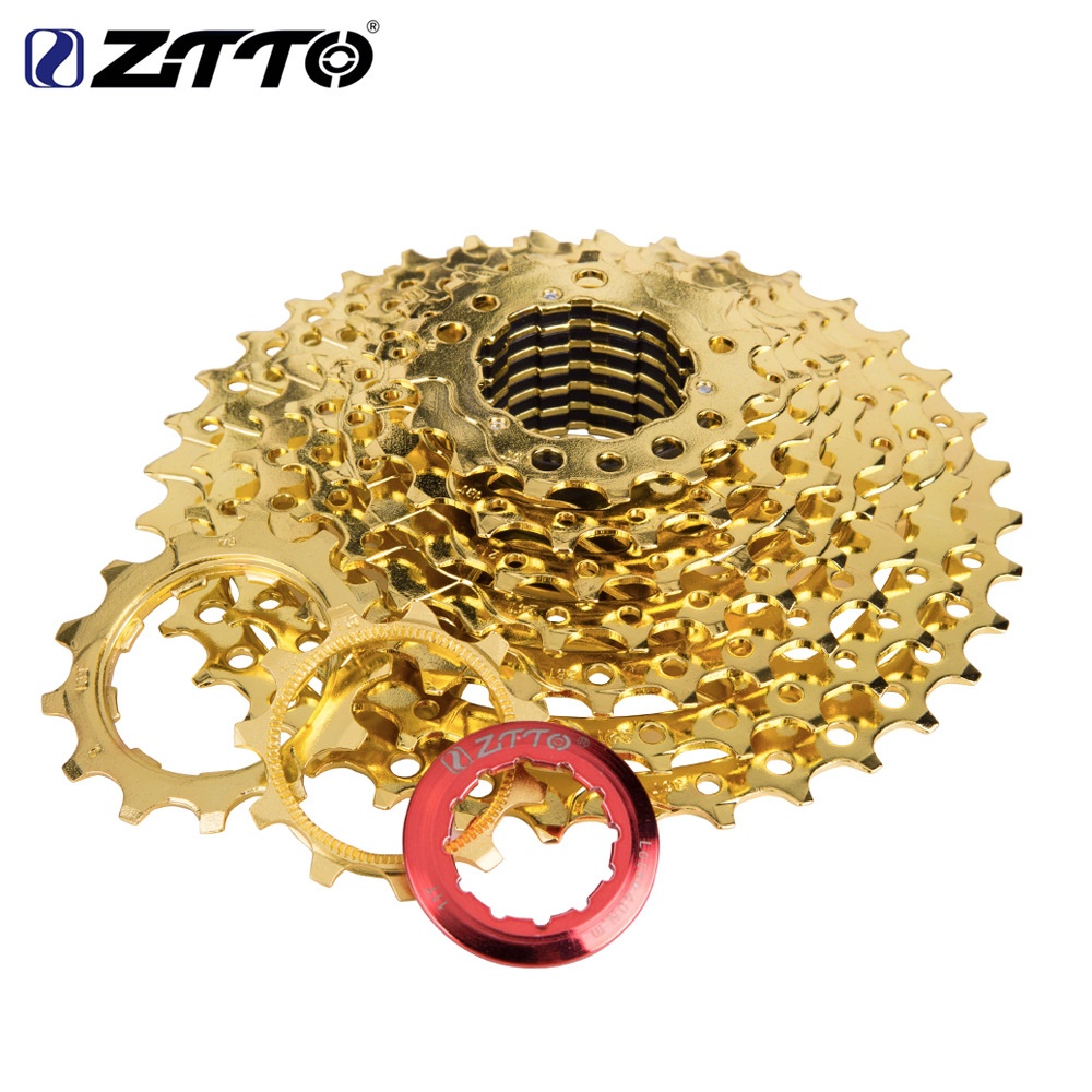 ZTTO MTB 9s 11-40T Cassette GOLD Mountain Bike Bicycle Freewheel Golden Wide Ratio Parts 11-40t - Image 2