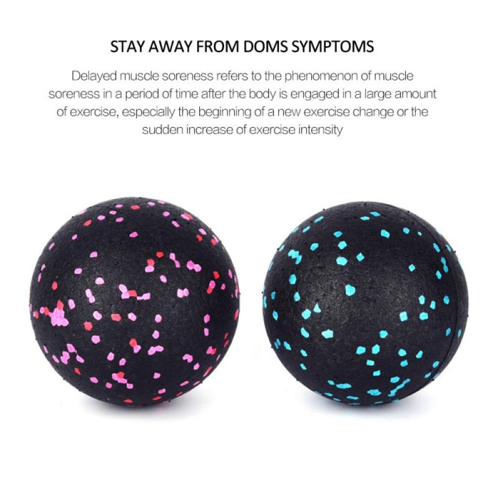 Myofascial Massage Ball Fascia Massager Roller Pilates Yoga Gym Relaxing Exercise Fitness Balls Tool Black pink dots - Image 3