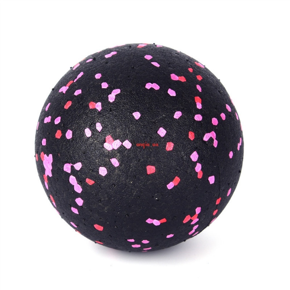 Myofascial Massage Ball Fascia Massager Roller Pilates Yoga Gym Relaxing Exercise Fitness Balls Tool Black pink dots - Image 2