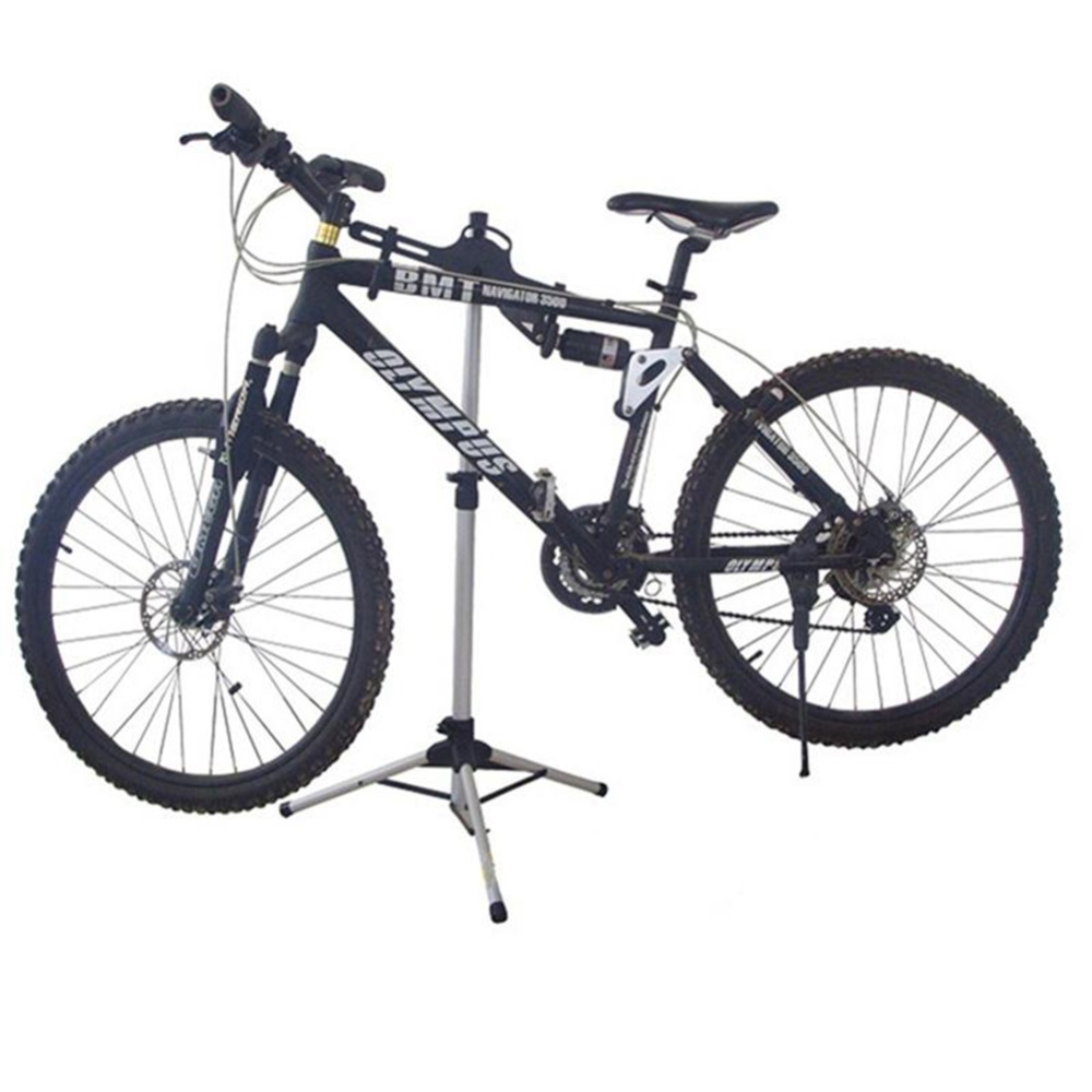 New Retractable Aluminum Alloy Bicycle Rack Mountain Bike Display Bracket Adjustable Repairing Tools As shown - Image 3