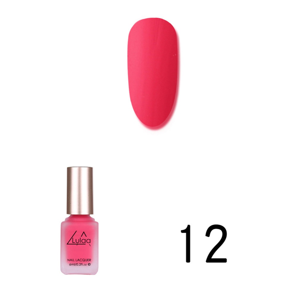 Women Matte Nail Polish DIY Art Long Lasting Satin Manicure Non-toxic Fashion Makeup 12_Normal specifications - Image 2