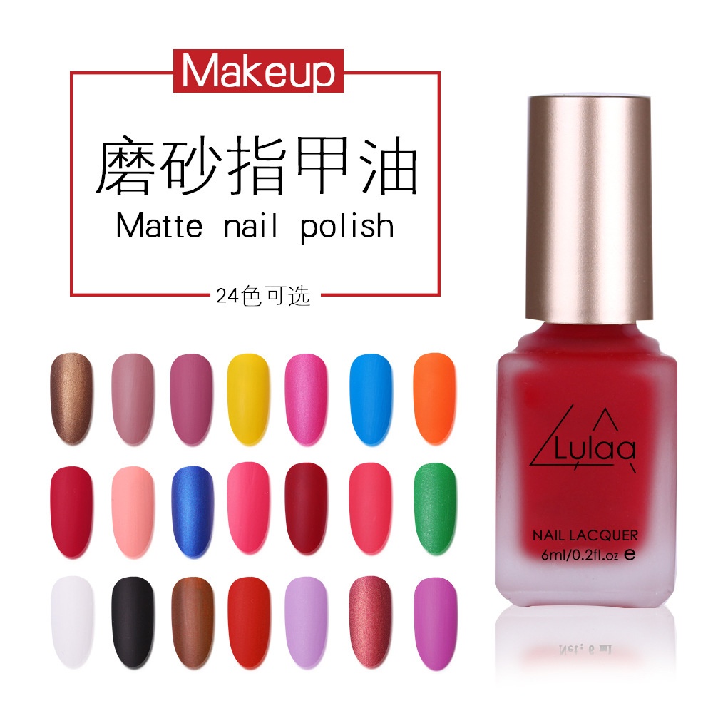 Women Matte Nail Polish DIY Art Long Lasting Satin Manicure Non-toxic Fashion Makeup 12_Normal specifications - Image 3