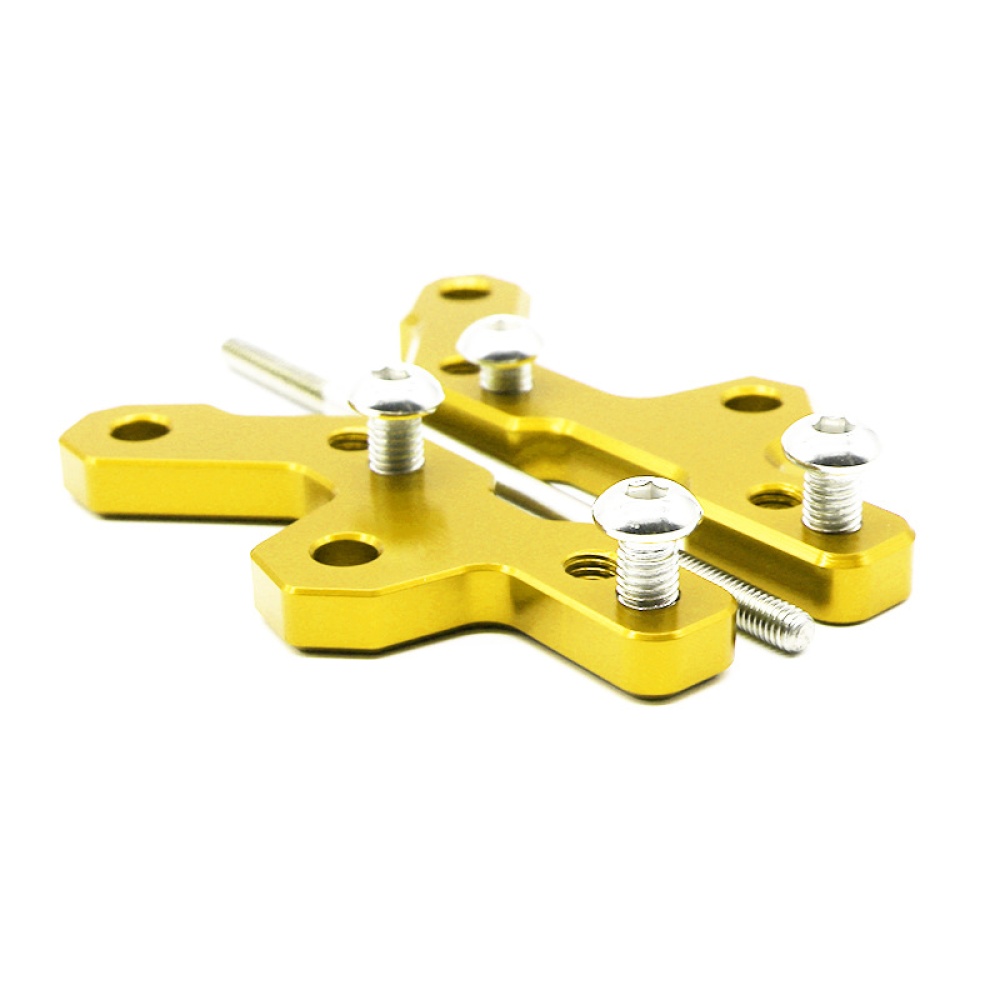 Motorcycle Rearset Base Foot Pegs Rear for KAWASAKI NINJA250/300 13-18 gold - Image 2