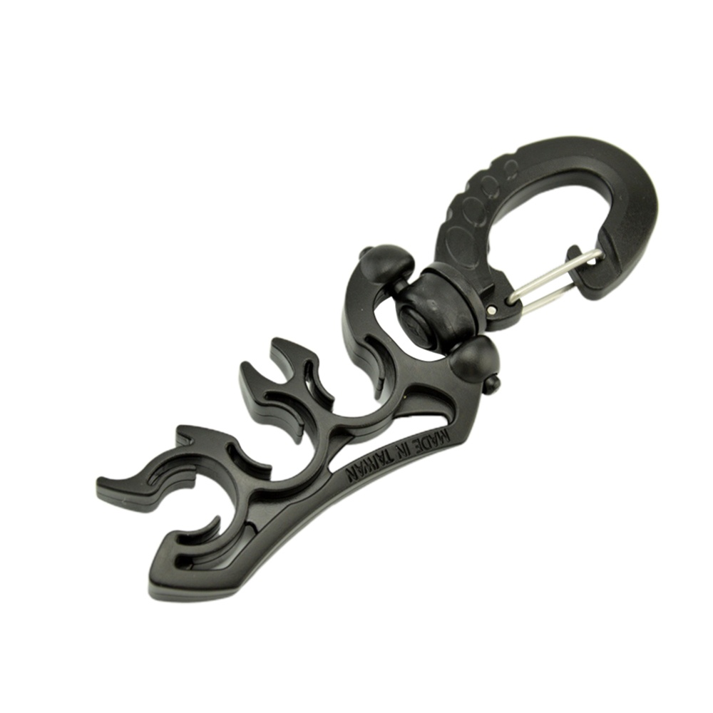 Scuba Diving Safe Second Stage Hose Holder BC Clip Regulator Retainer Buckle Hook black - Image 2