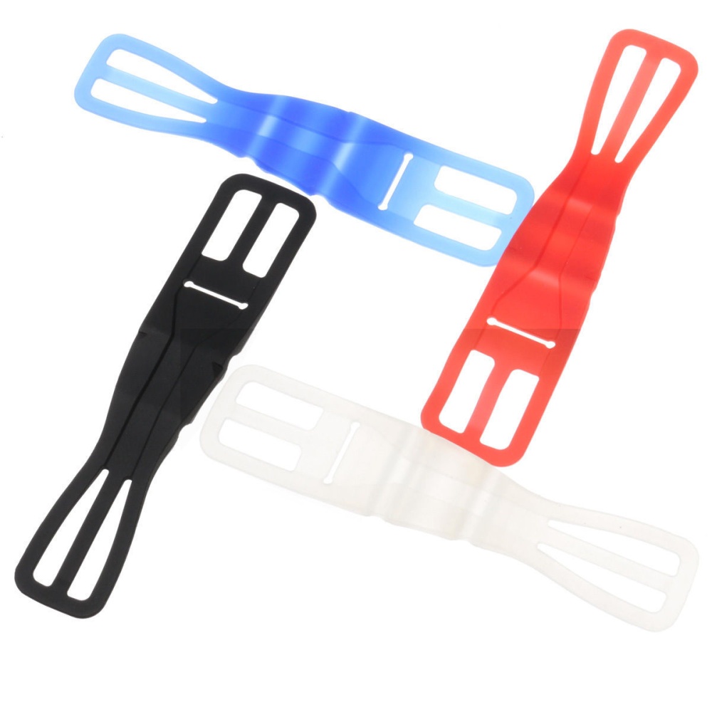 For Mobile Phone Bike Bicycle Cycling Silicone Elastic Strap Bandage Fixed Holder blue - Image 3