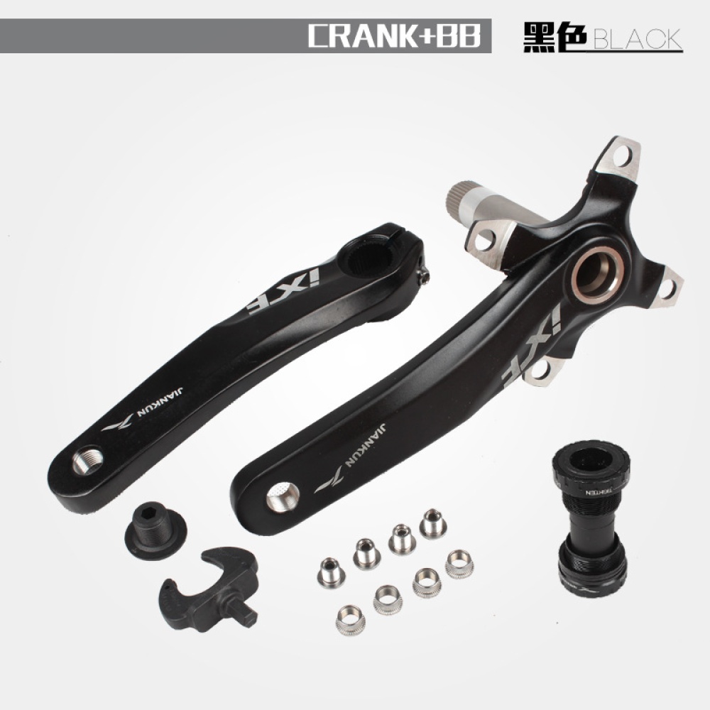 Bicycle Crank IXF Left/Right + Middle Shaft Crankset Accessories Bike Part Blue left and right crank center shaft - Image 2