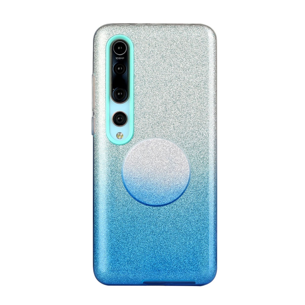 For XIAOMI CC9E/A3/10/10 PRO/K20/K20 pro Phone Case Gradient Color Glitter Powder Cover with Airbag Bracket blue - Image 3