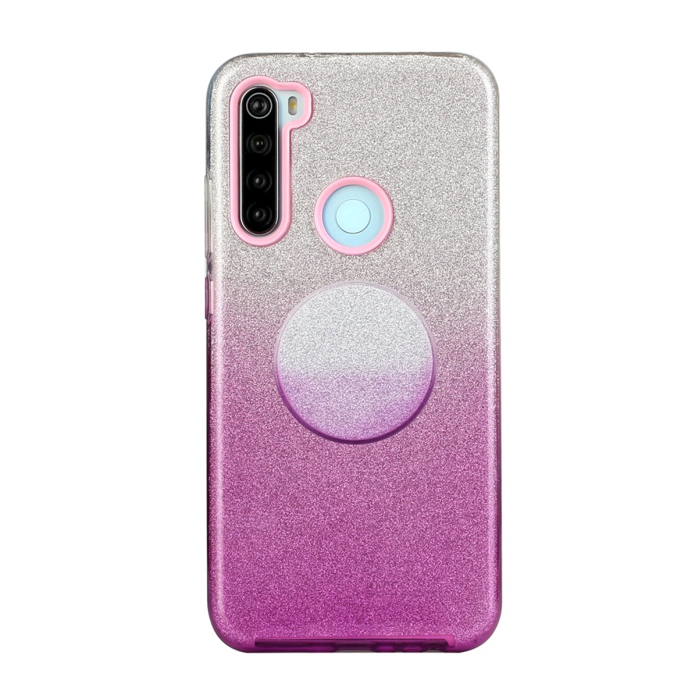 For OPPO Realme 5/Realme 5 Pro/A5 2020/A9 2020/A52/A92 Phone Case Gradient Color Glitter Powder Cover with Airbag Bracket purple - Image 3