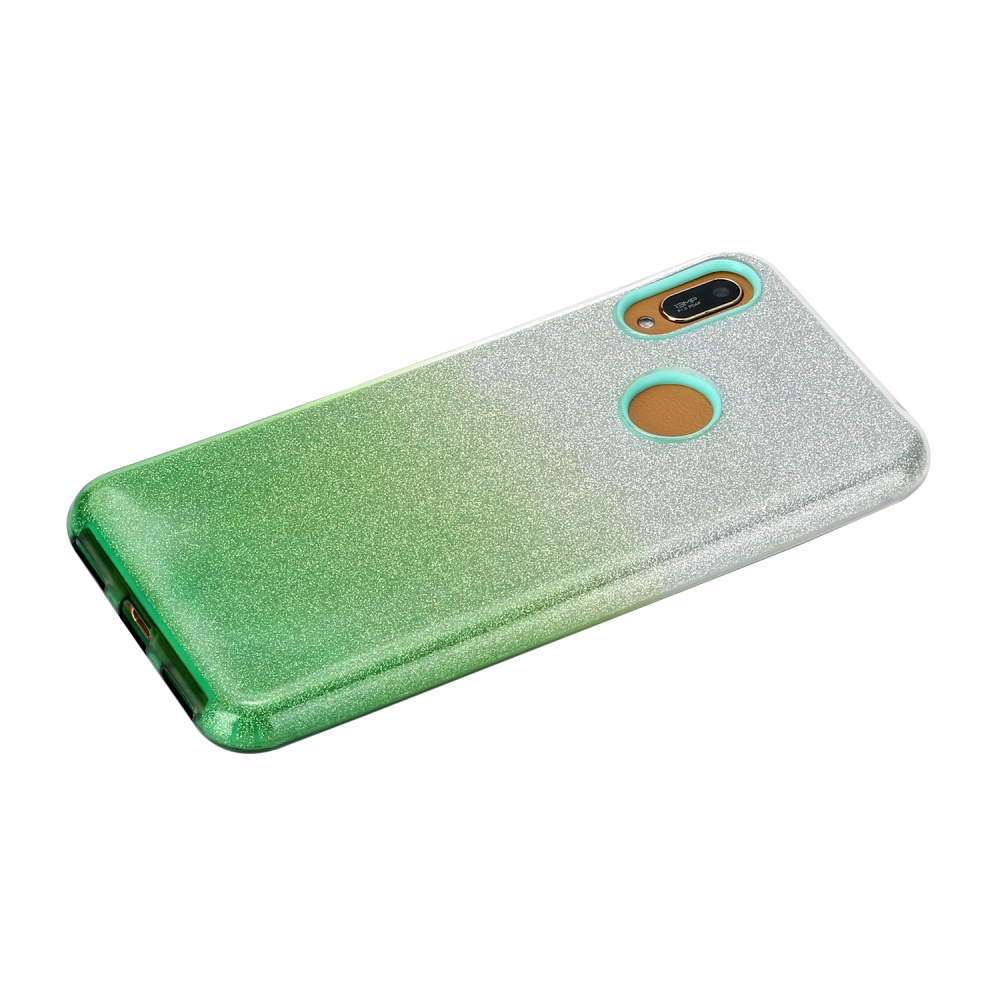 for HUAWEI P20 LITE/P30 LITE/P40 LITE/Nova6SE/Nova 7i Phone Case Gradient Color Glitter Powder Cover with Airbag Bracket green - Image 3