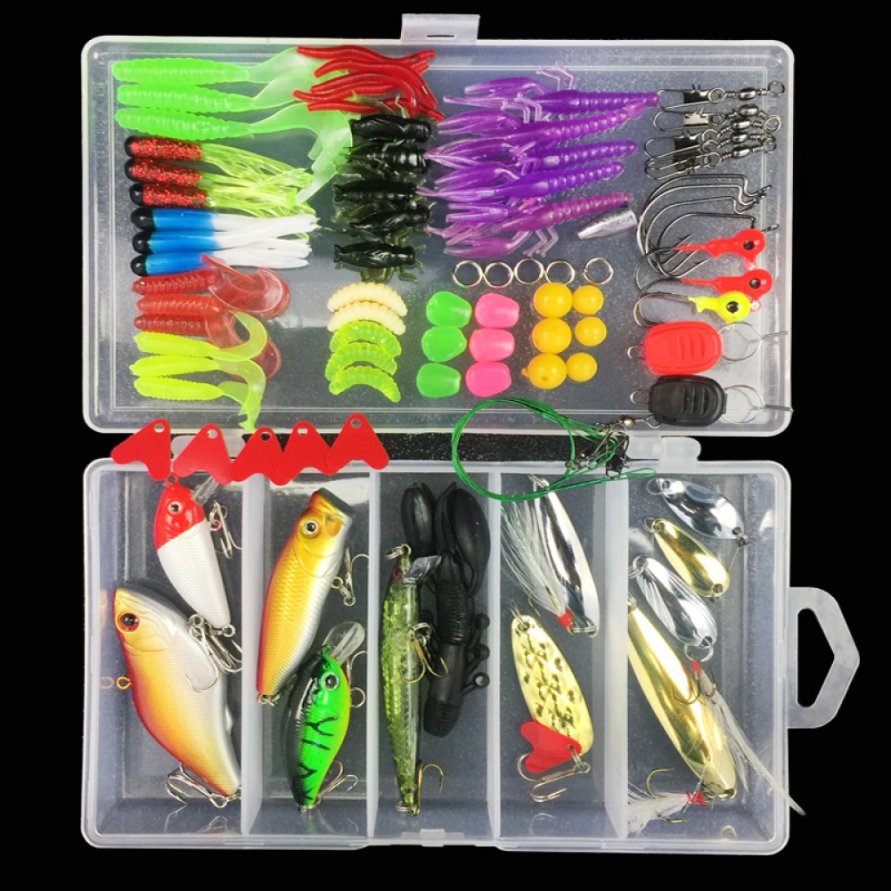 Multifunctional Fishing Lure Fake Bait Artificial Swimbait Hook Kit 105pcs/set_Lure bait set - Image 3