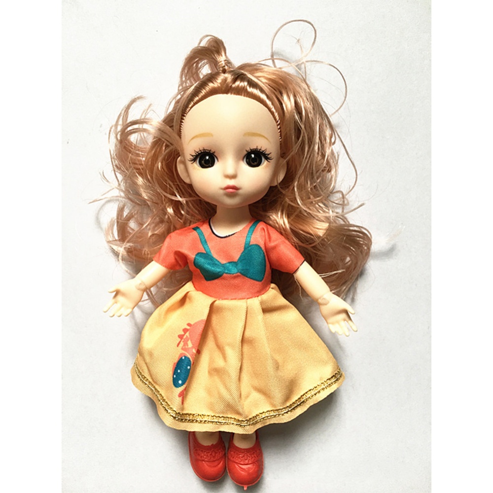 Children Simulation Dolls Toys Fabric 6 Inch 17cm 13 Joint Doll Scene Girl Toy 1 - Image 3