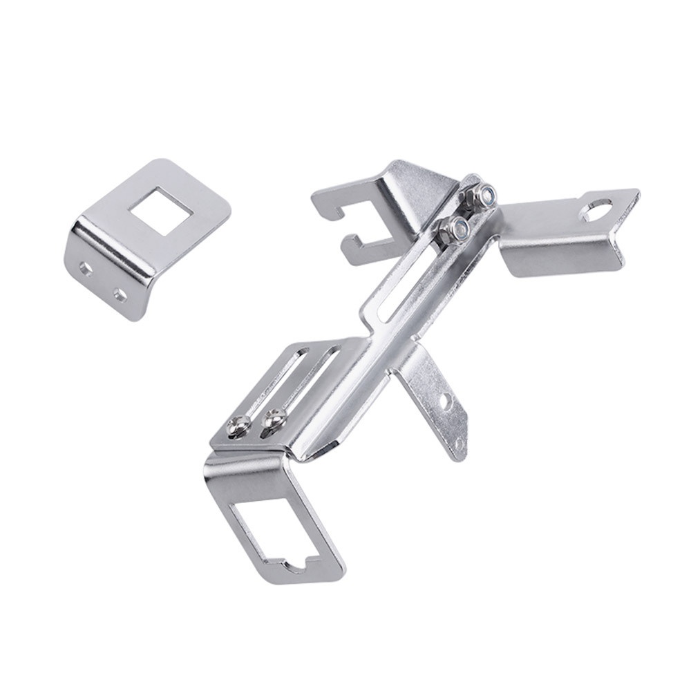 Iron Throttle And Kickdown Cable Downshift Bracket Kit For Chevrolet SBC-BBC Silver - Image 2