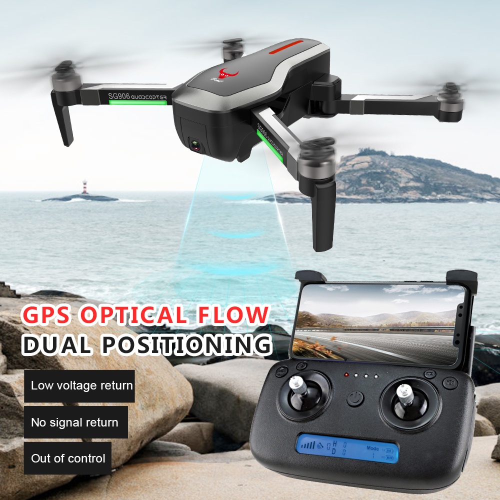 ZLRC Beast SG906 GPS 5G WIFI FPV With 4K Ultra clear Camera Brushless Selfie Foldable RC Drone Quadcopter RTF black 3 battery - Image 3