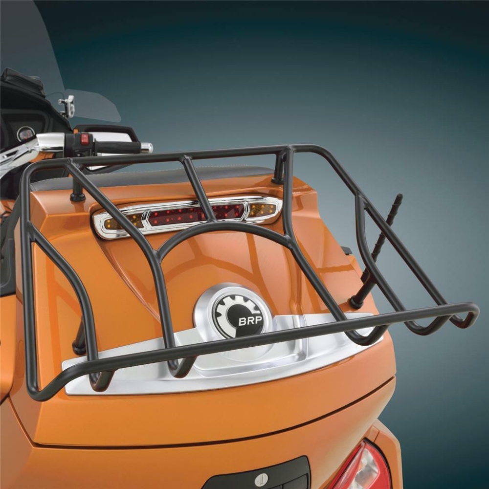 Motorcycle Travel Luggage Rack for Can Am Spyder RT / RTS Ltd silver - Image 2