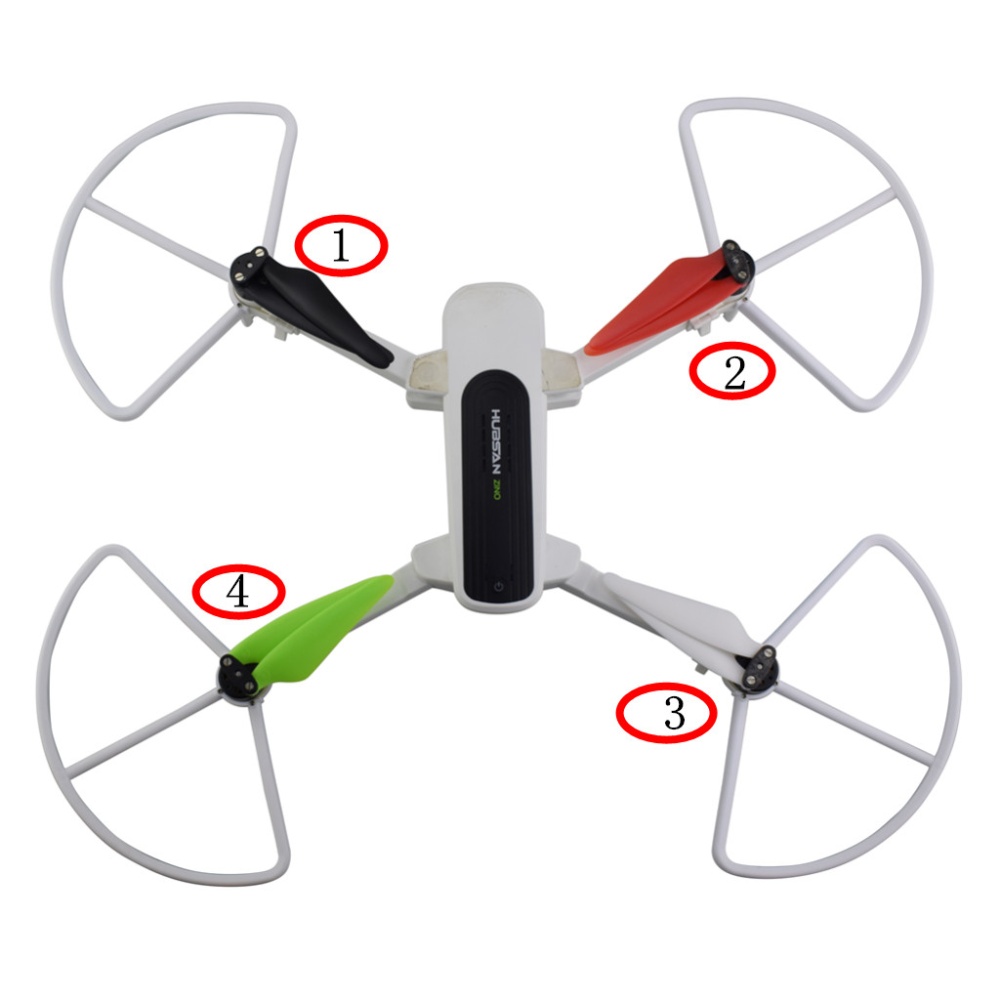 Propeller Protective Cover Protector RC Quadcopter Parts for HUBSAN 117S zino White - Image 3