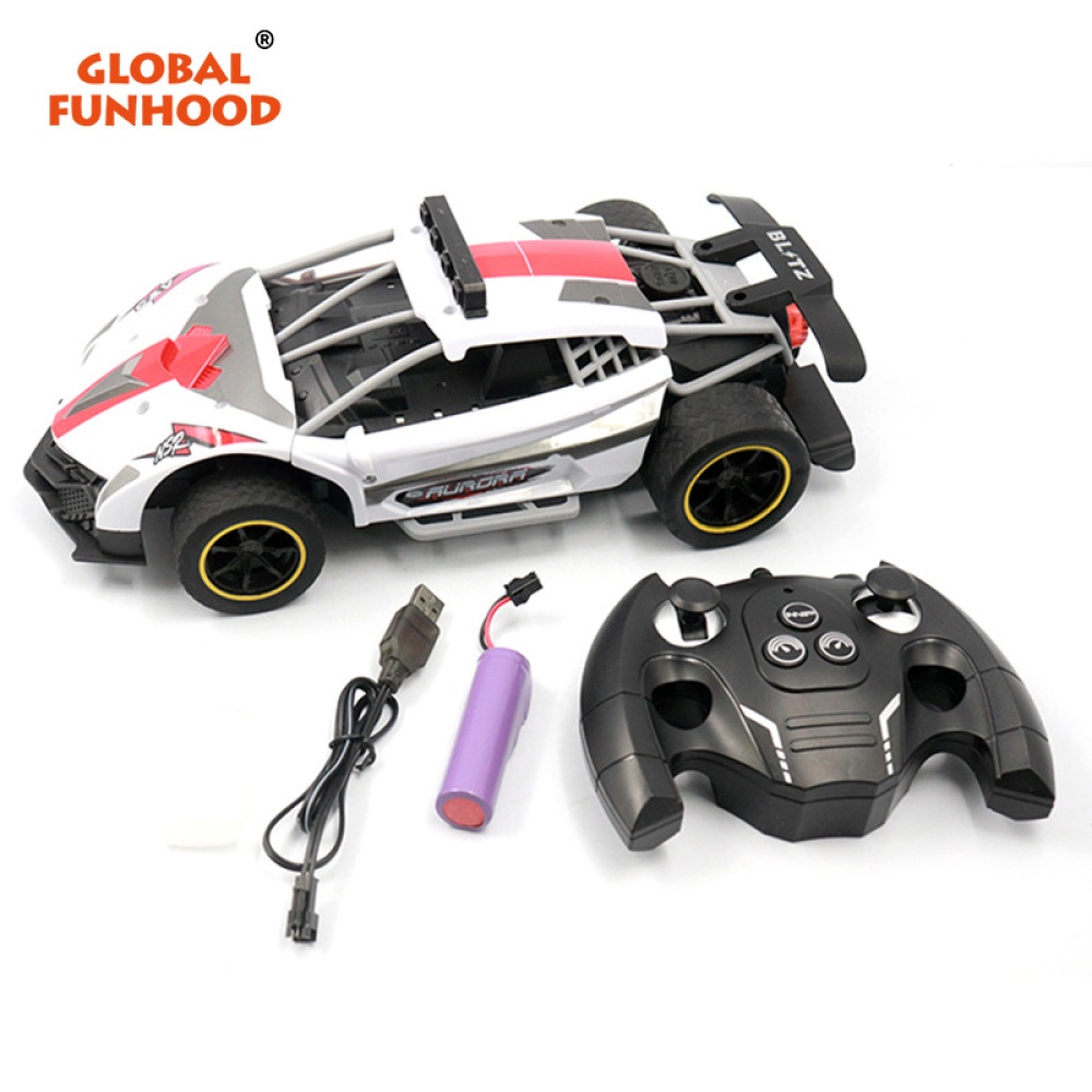 1:12 2.4g Remote Control Car 6-channel High-speed Spray with Light Sound Effect for Children Toys Bugatti Blue - Image 3