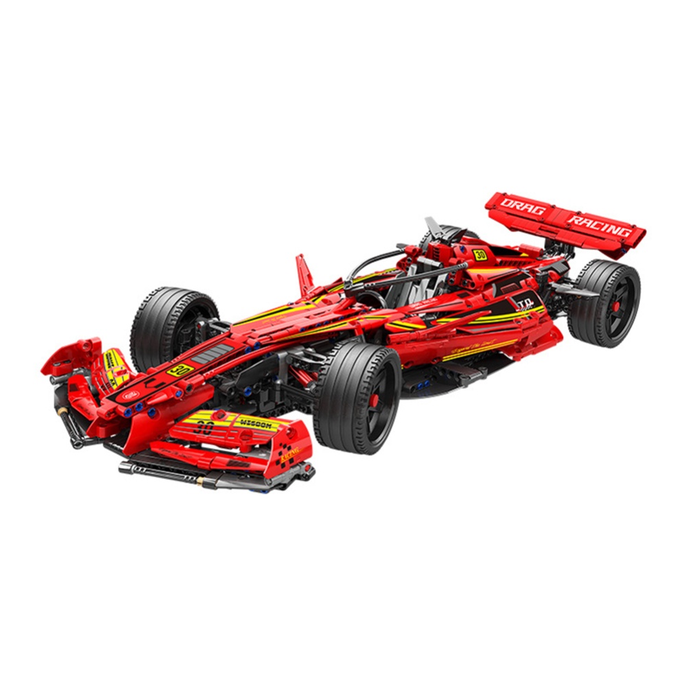 1:8 Racing Car Educational Assembled Building Blocks Toys Birthday Gifts For Childs Over 8 Years Old F1 racing car (red) - Image 2