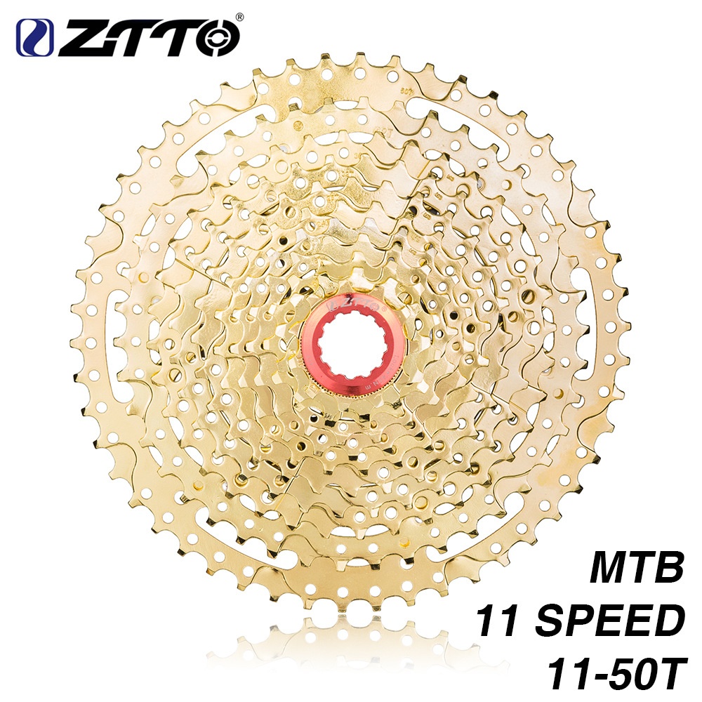 ZTTO MTB 11 Speed Cassette s 11-50 t UltraLight Freewheel Mountainbike Flywheel 11-speed 50T black silver SL (red double aluminum frame) - Image 2