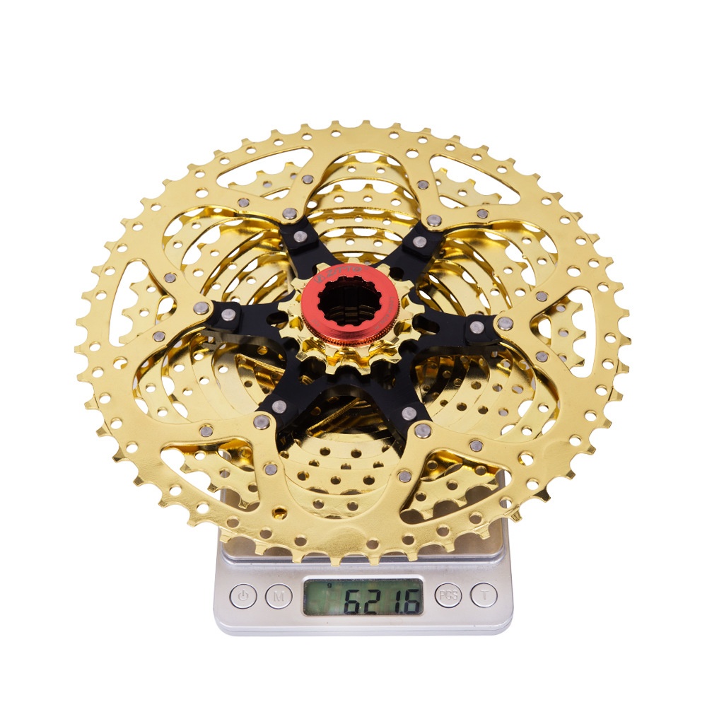 ZTTO MTB 11 Speed Cassette s 11-50 t UltraLight Freewheel Mountainbike Flywheel 11-speed 50T black silver SL (red double aluminum frame) - Image 3