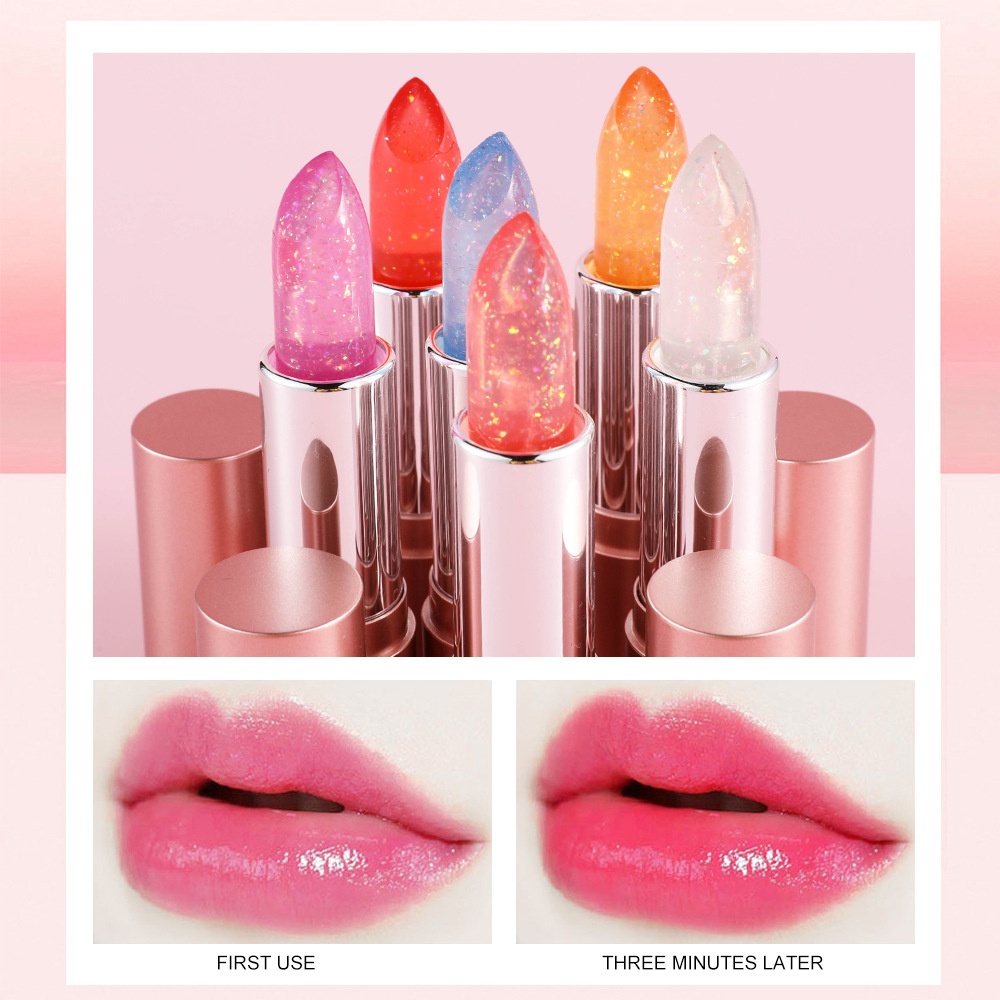 Lip Balm Non-fading Non-stick Cup Moisturizing Color Changing Lipstick Number 6 - Image 2