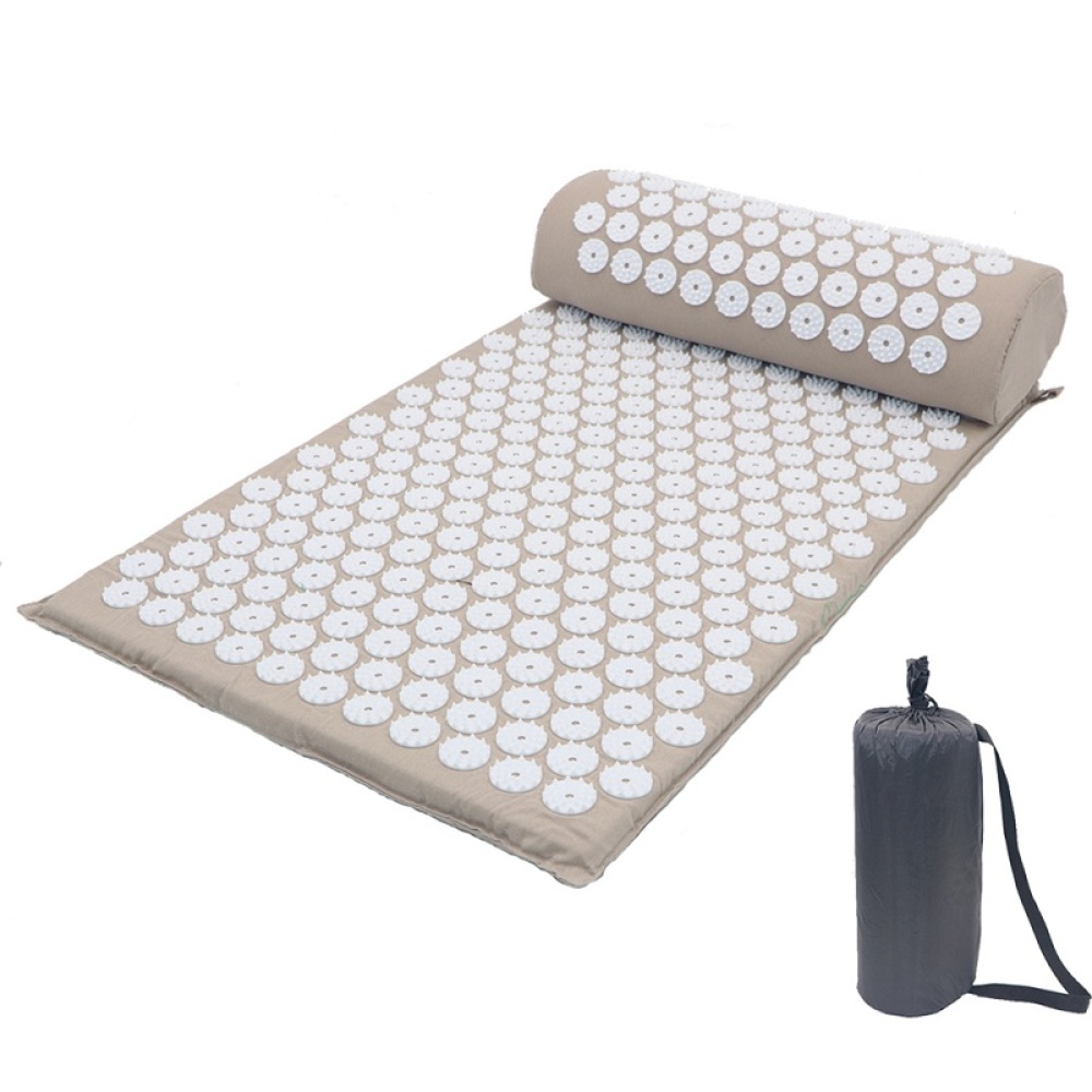 Yoga Mat Acupuncture Massage Cushion Point green_Cushion + pillow storage bag - Image 2