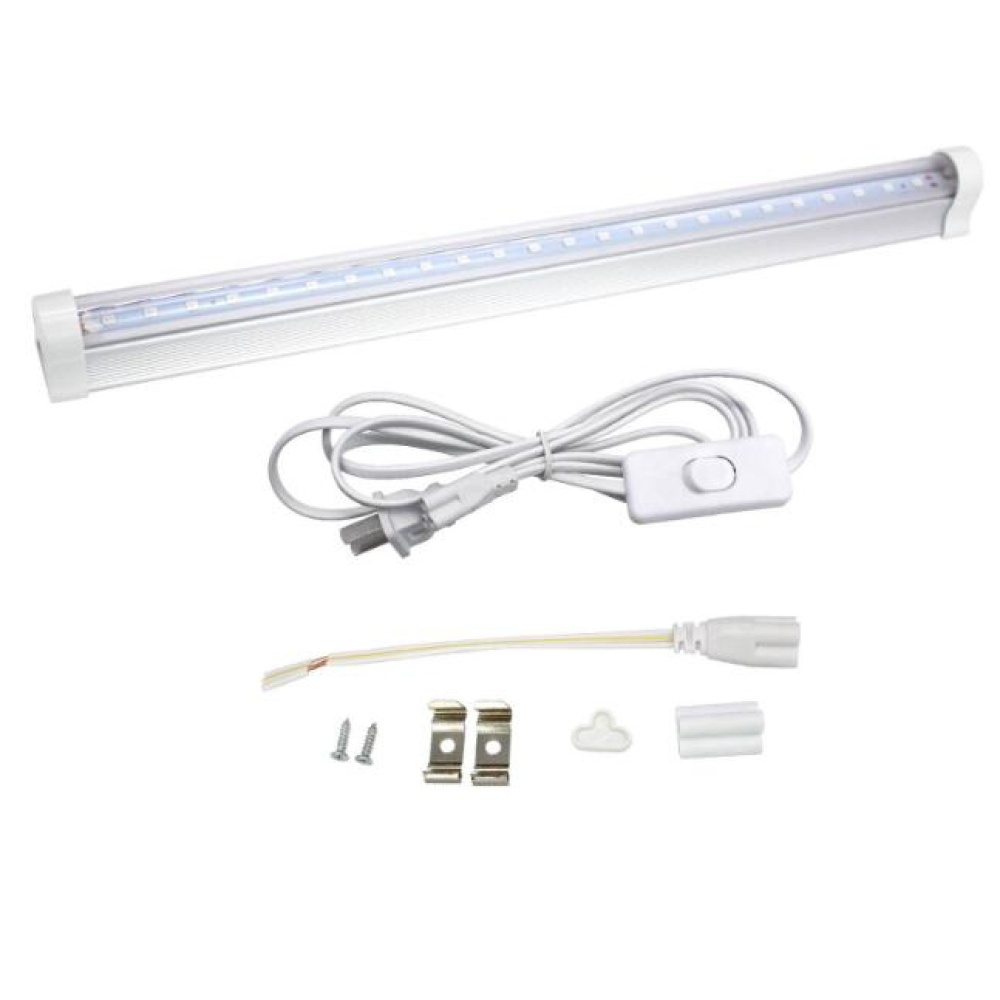 T5 30CM Ultraviolet Germicidal Light 395nm5W Tube UV Disinfection Sterilizer Lamp + US plug cable