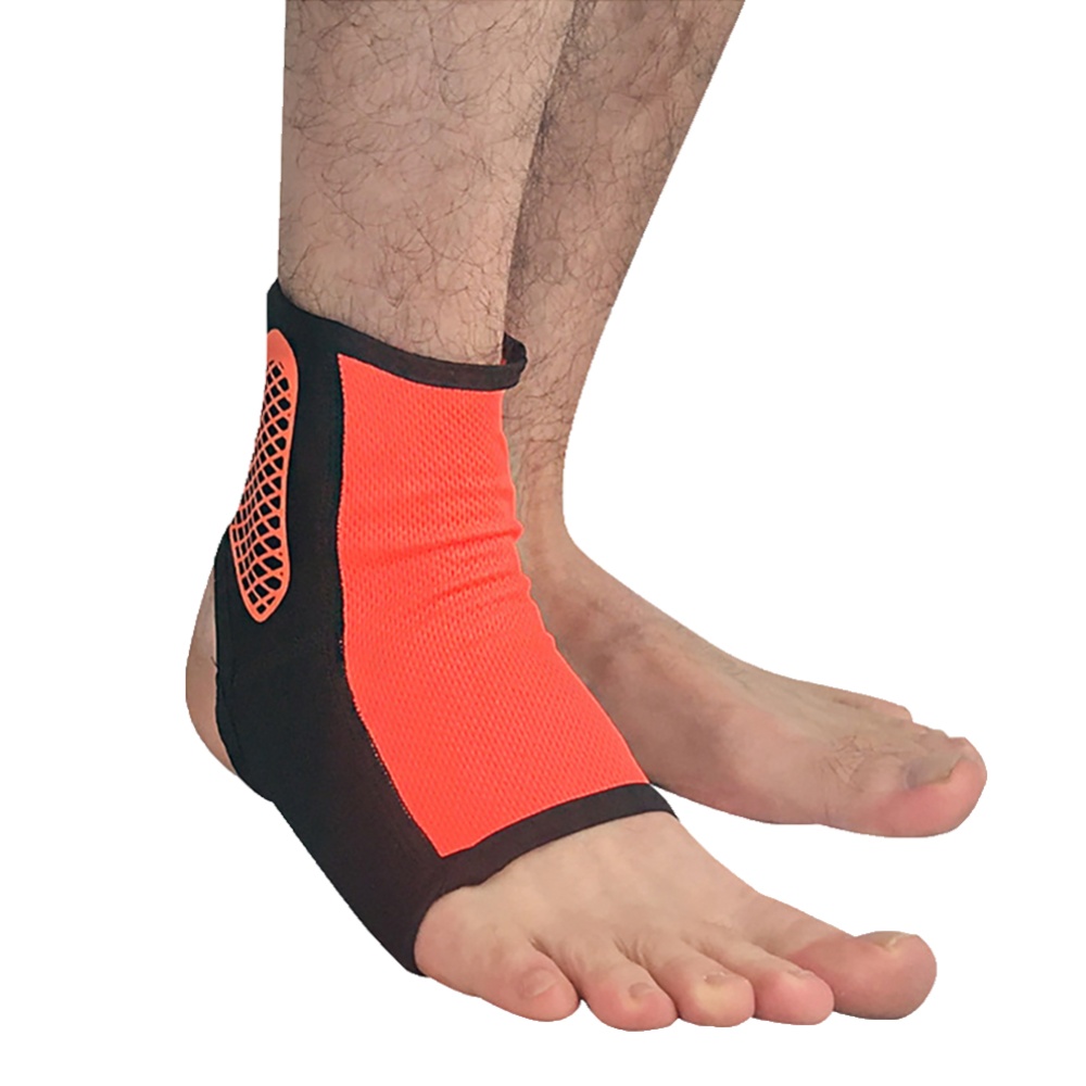 Professional Sports Ankle Support Breathable Guard Compression Socks Outdoor Basketball Football Sprain Protective Clothing Orange M - Image 2