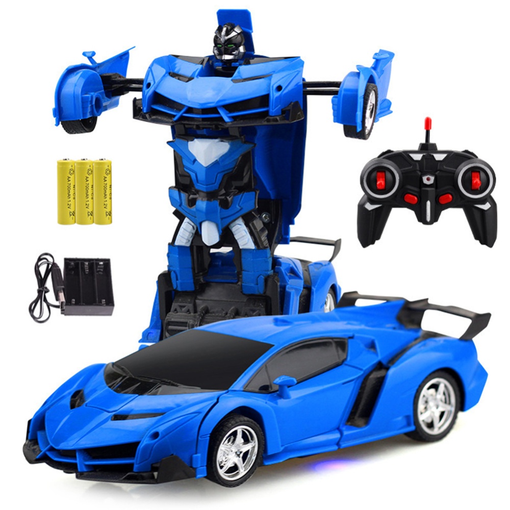 1:18 Remote Control Transforming Car Induction Robot RC Children Racing Model Charging - Image 3