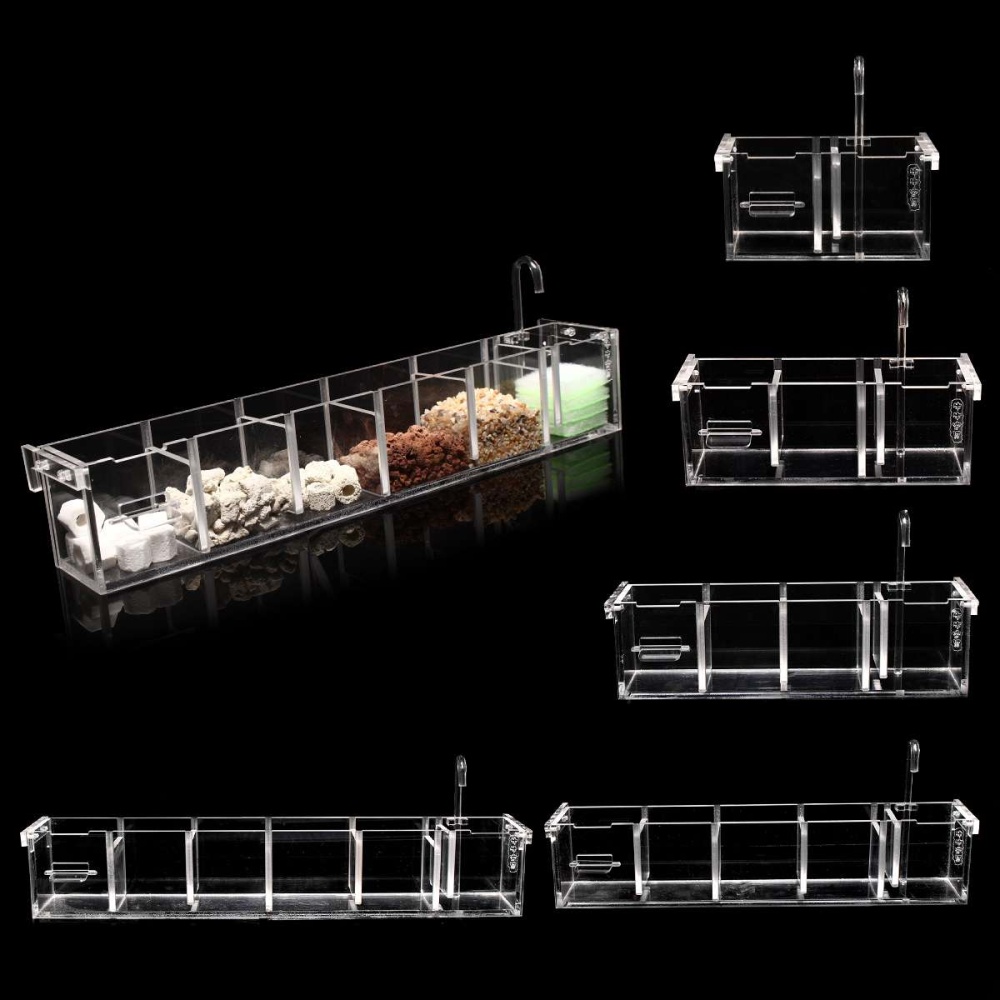 3 in 1 Acrylic Filter Box External Hanging Water Purifier for Aquarium Fish Bowl - Image 2