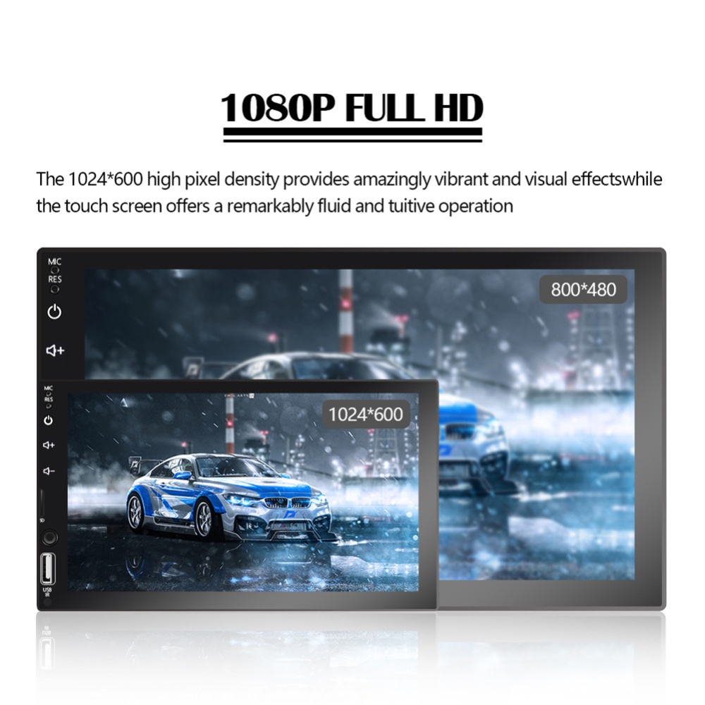 7-inch Car Radio Multimedia Video Player Carplay MP5 MP4 Central Control Navigation GPS Bluetooth with 12 light camera - Image 2