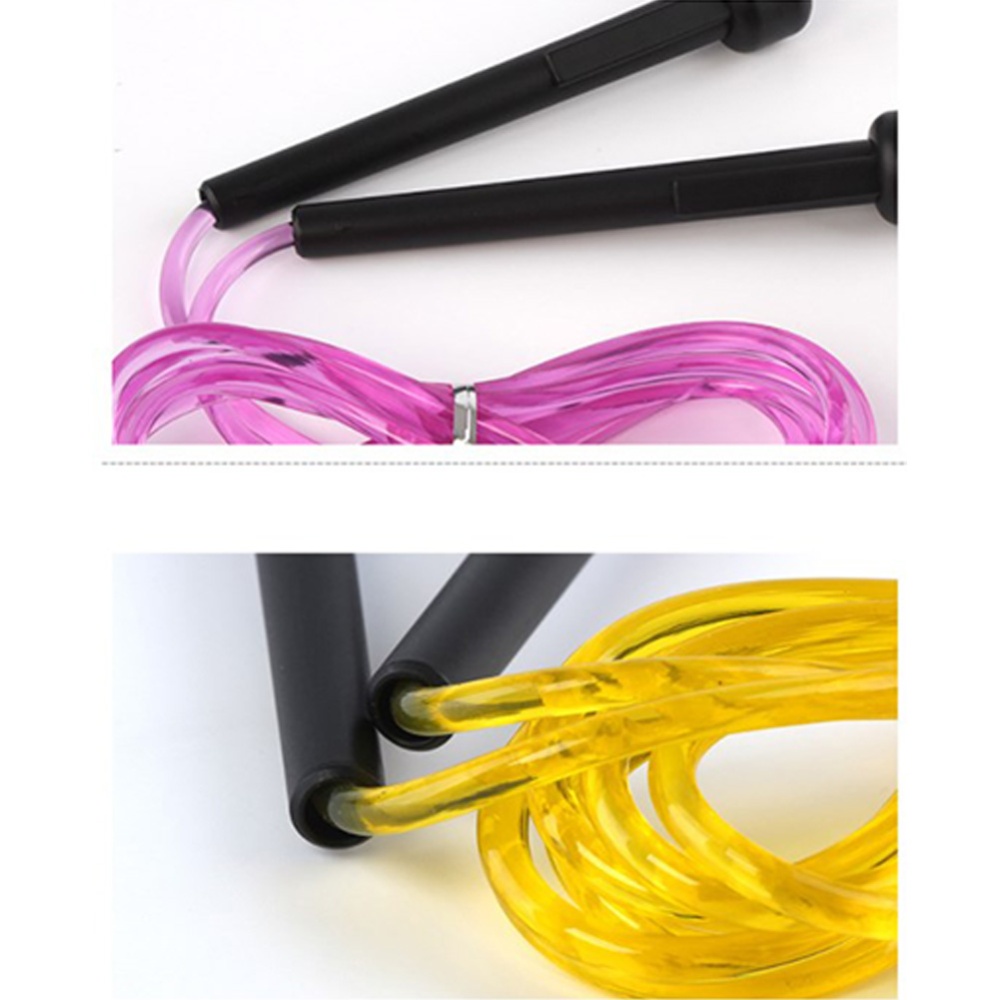 Skipping Rope PVC Adjustable Jump Fitness Sport Exercise Cross Fit powder - Image 2