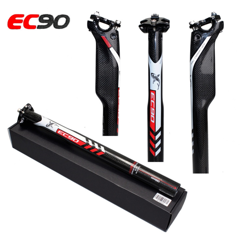 EC90 All Carbon Fiber Road Mountain Bike Seat Tube Bicycle Post black_27.2-350mm - Image 2