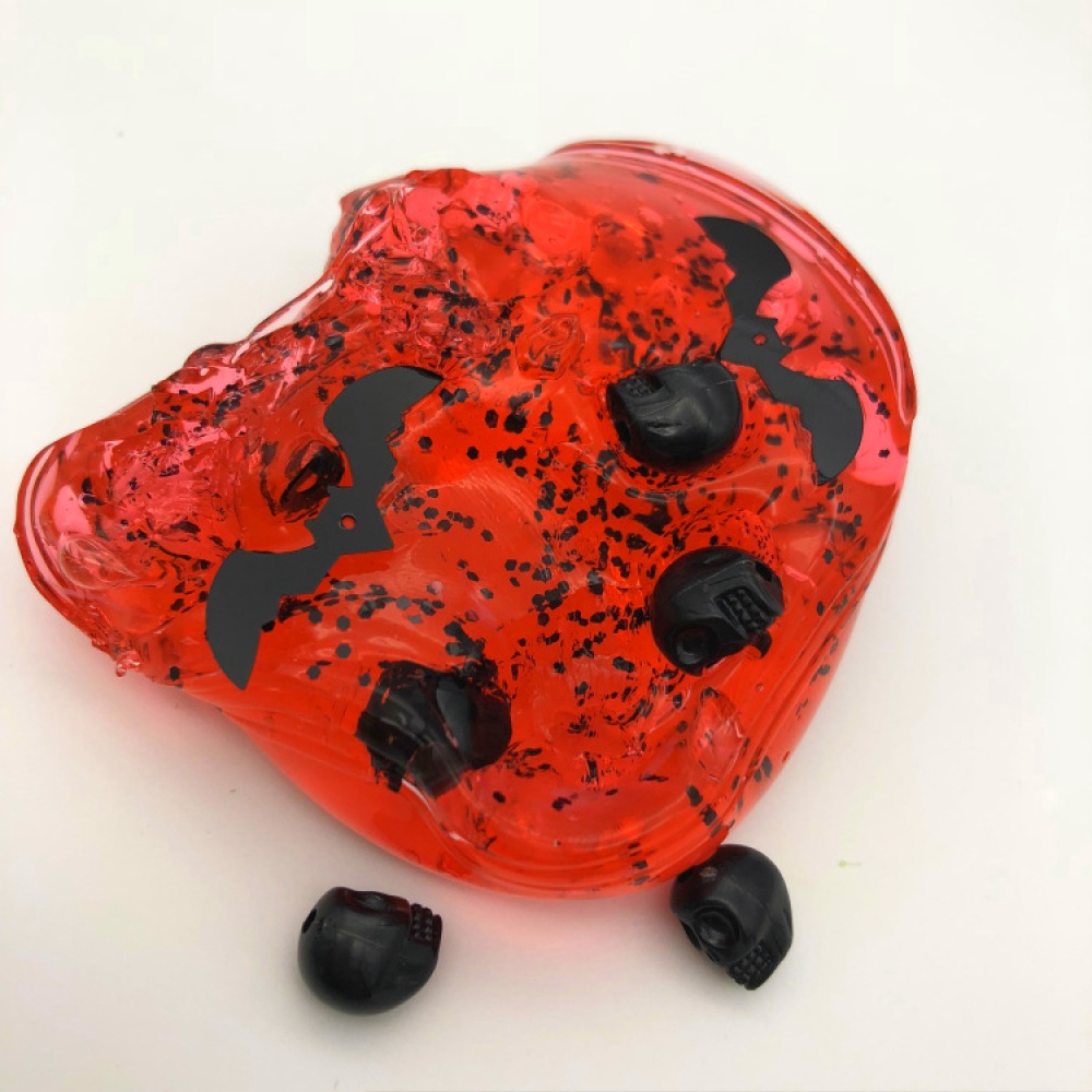 Hallowmas Skull Mud DIY Cloud Slime Toy Stress Relief Kids Clay Plasticine Red 120ml - Image 3