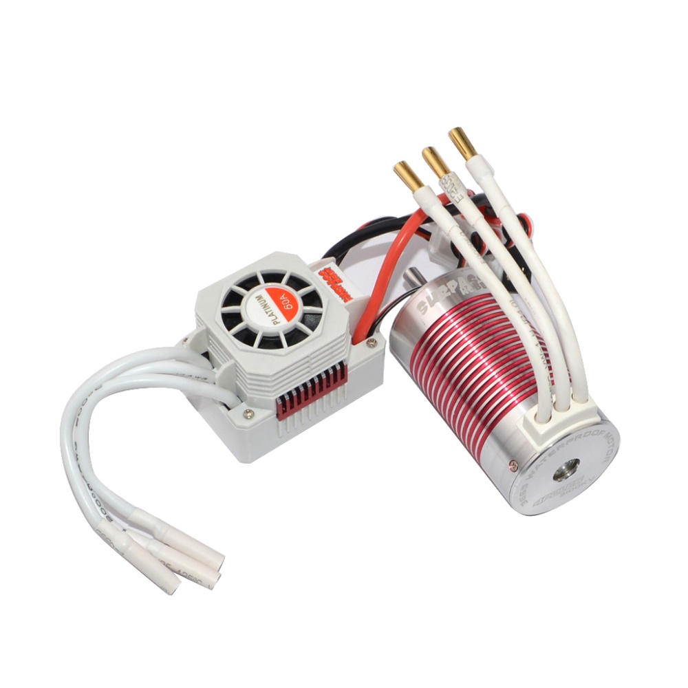 SURPASS HOBBY Platinum Set 3665 2600KV/3100kv Brushless Motor with 60A ESC Waterproof for 1/10 RC Car Truck - Image 3