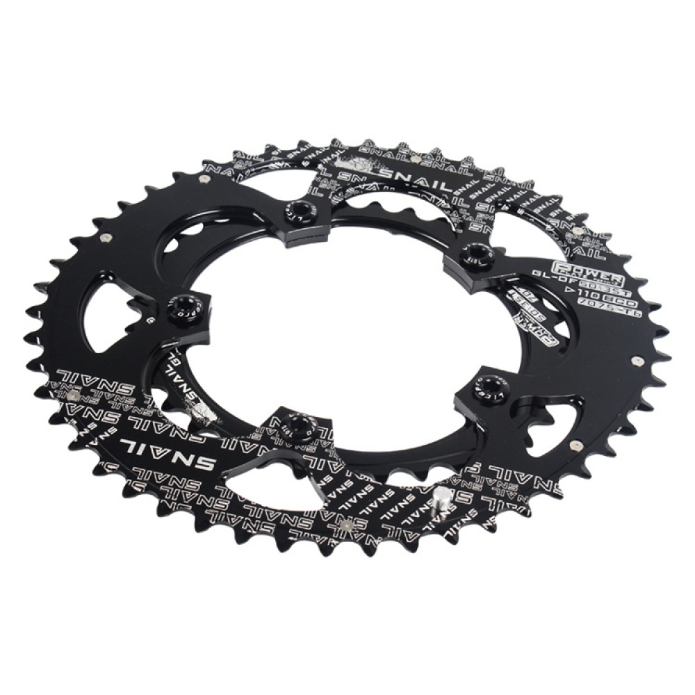 SNAIL Oval Chainring 110bcd Road Bike 50T/35T Double Bicycle Chain Ring Cycling Chainwheel Disc Parts Red - Image 3