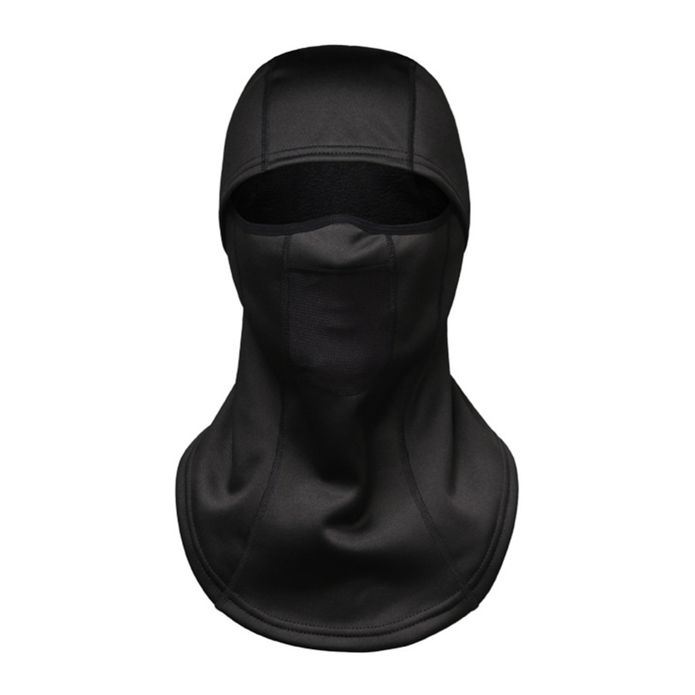 Winter Thermal Fleece Full Face Mask Warmer Cycling Hood Liner Sports Ski Bicycle Hat Cap black_One size - Image 2