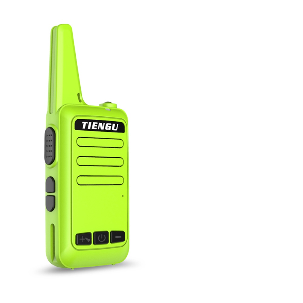 TIENGU Wireless Handheld Mini Ultra-thin Walkie Talkie FRS UHF Portable Radio Communicator Blue EU plug - Image 3