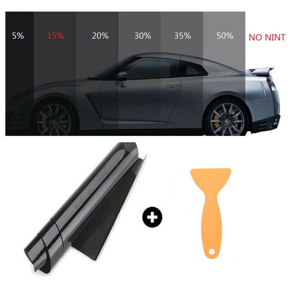 50cm*3m 20% VLT Black Pro Car Home Glass Window Tint Tinting Film Roll 50*100cm - Image 2