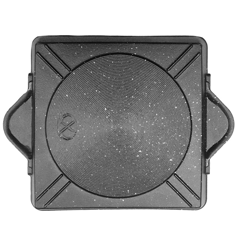 Barbecue Plate Cast Iron Grill Tray Universal Gas Stove Induction Cooker Bake Roasting Pan As shown - Image 3