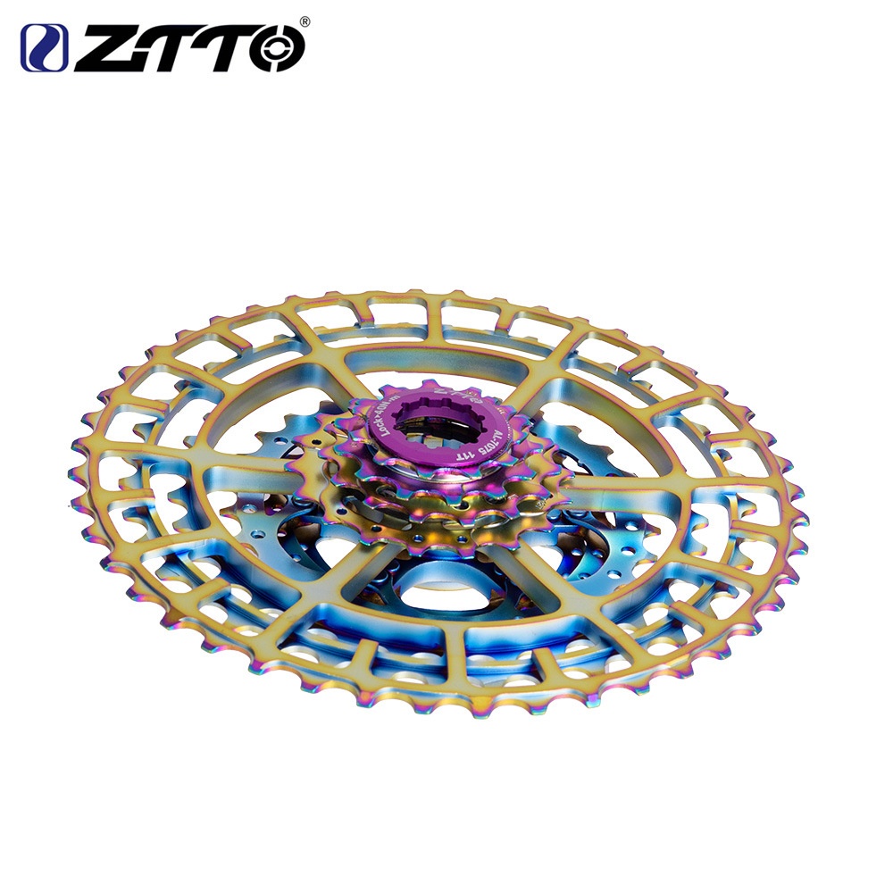 ZTTO 10 Speed Bicycle 11-46T CNC Rainbow Cassette 10s Ultralight Freewheel 11-46t - Image 2