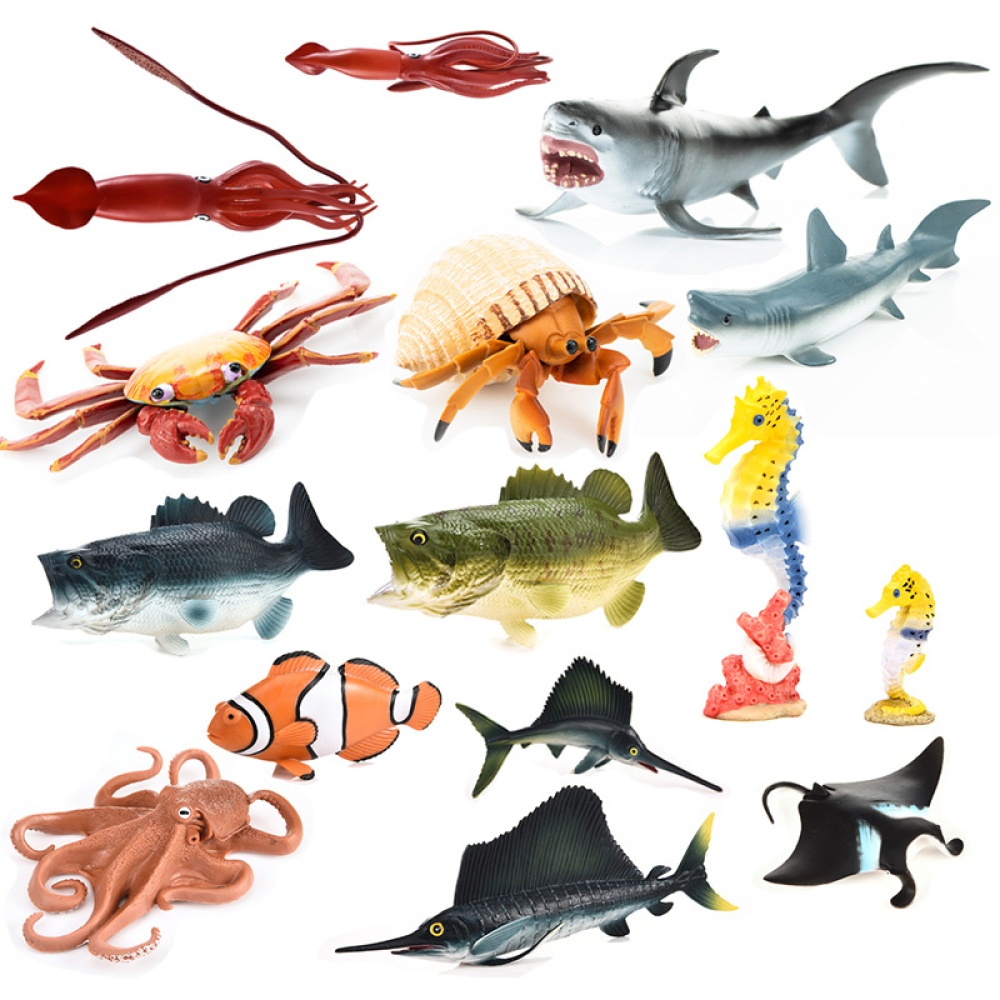 Kids Simulation Sea Animal Modeling Collection Toy Home Decoration S560 Sailfish - Image 3