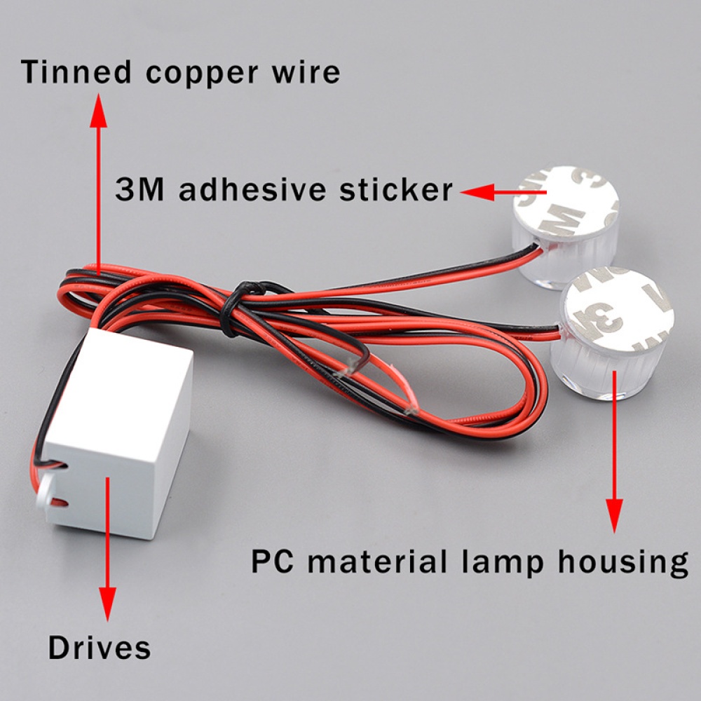 Motorcycle Modification Parts General Electric Vehicle Decorative Lantern Super Bright Led Brake Tail Light White Flash - Image 3