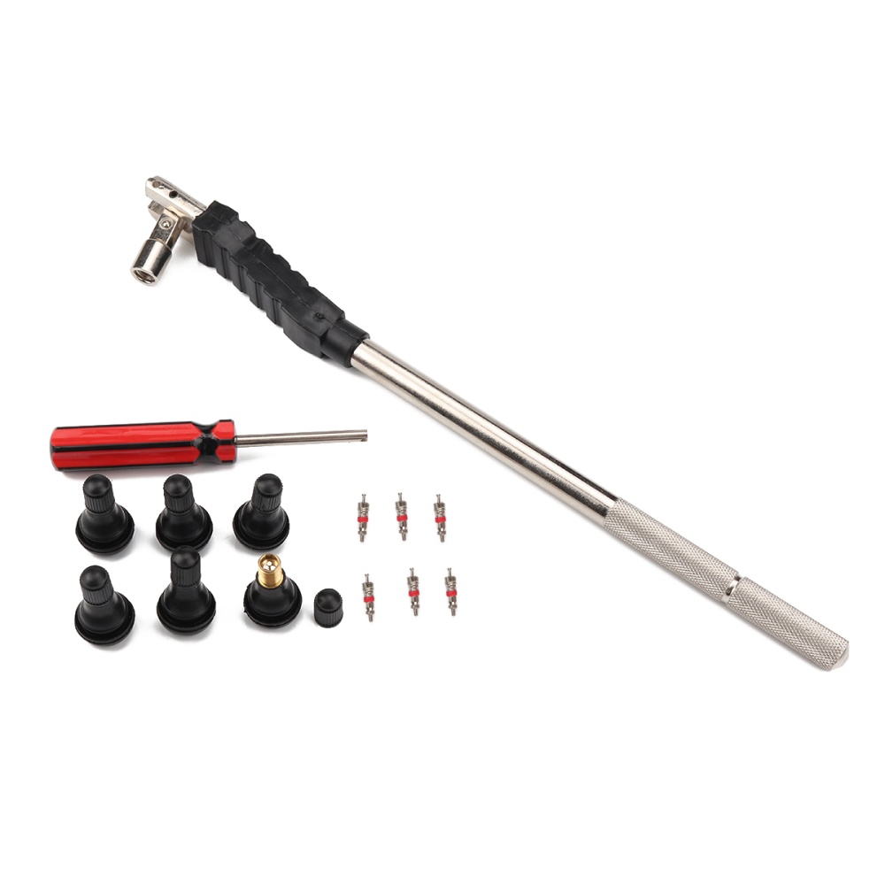 A2212 Valve Core Installation Tool Kit with Cores TR412 Tire Nozzle Extractor Fit for All Vehicle Truck As shown - Image 2