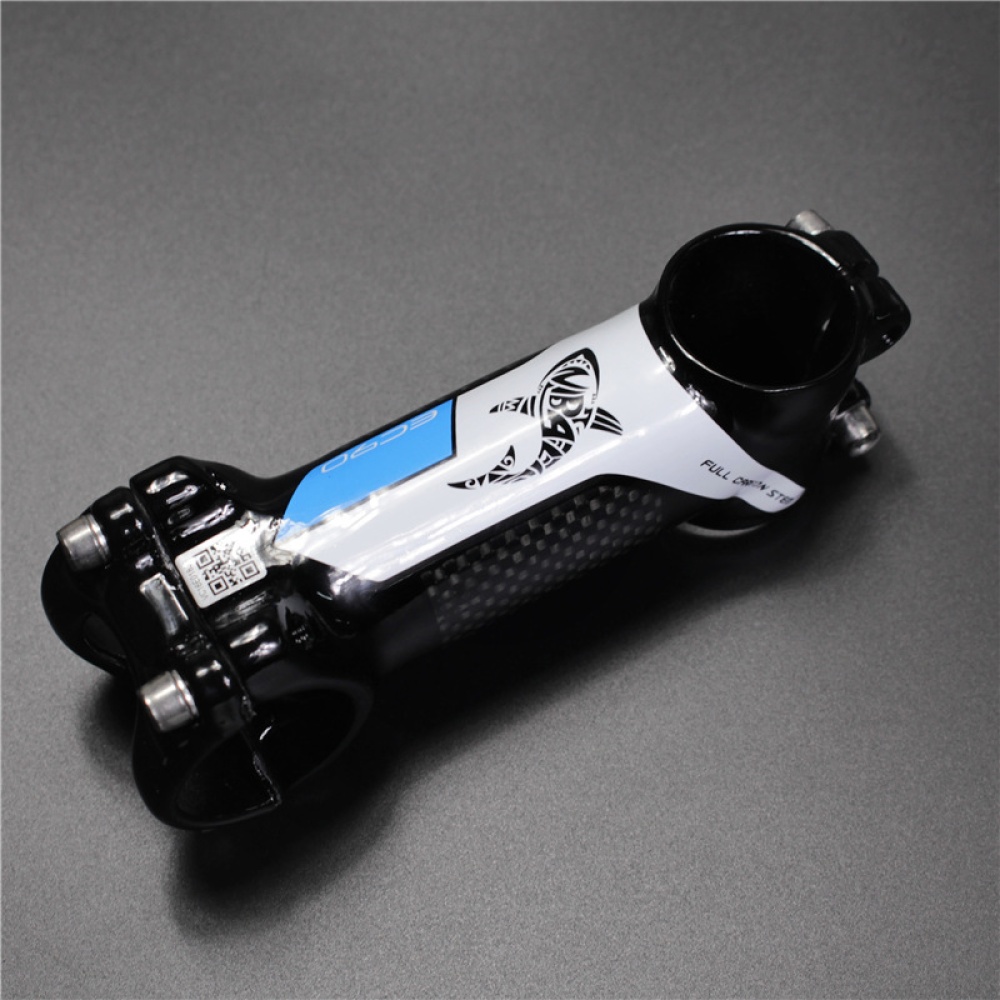 Pura Raza Half-carbon Fiber Bike Stem Upright Tube blue_60mm - Image 2