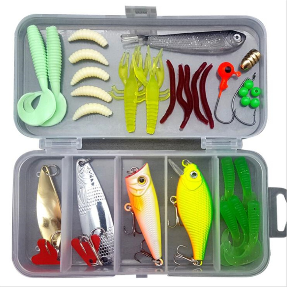 33pcs/set Lure Fish Bait Fishing Gear Accessories Kit 33PCS - Image 2