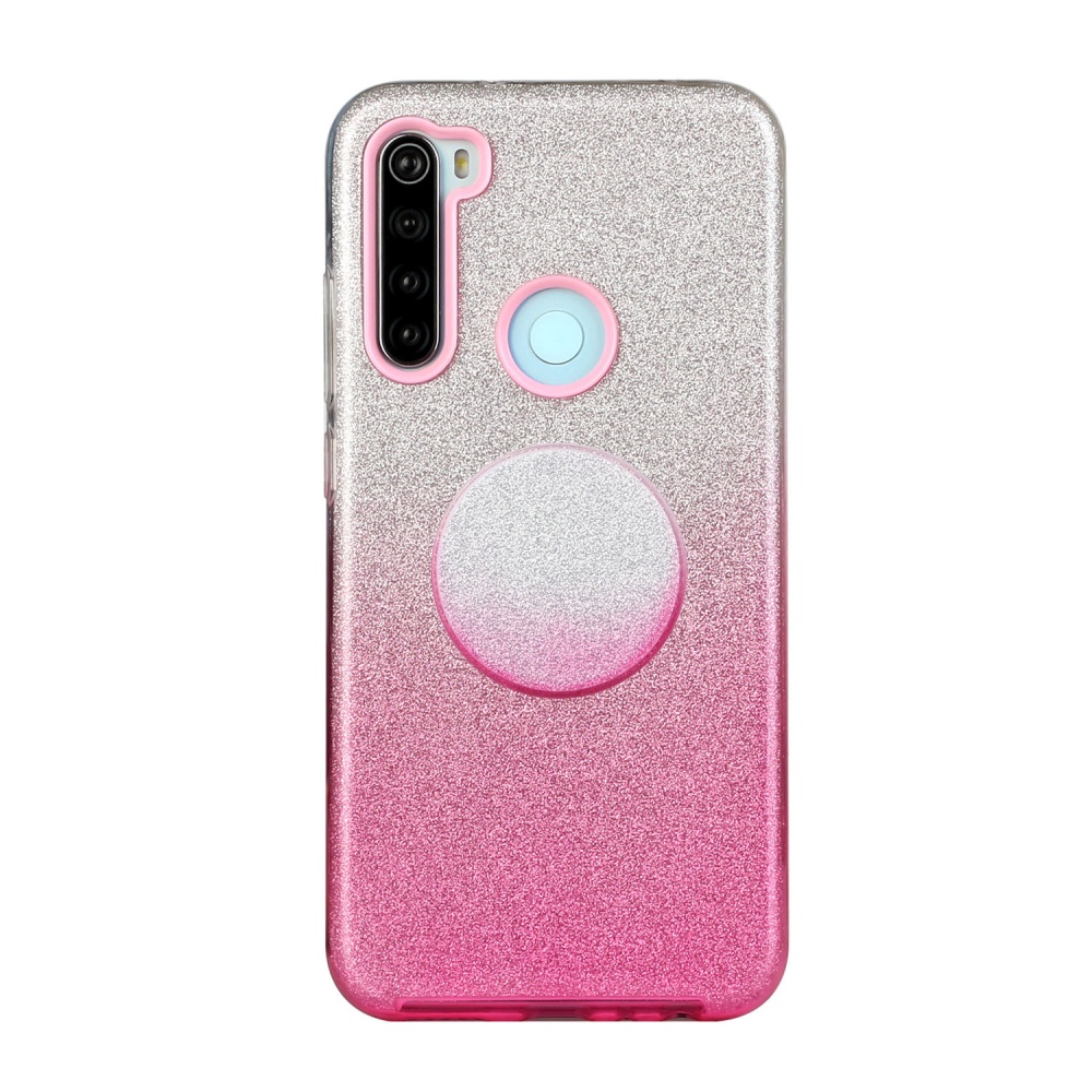 For OPPO Realme 5/Realme 5 Pro/A5 2020/A9 2020/A52/A92 Phone Case Gradient Color Glitter Powder Cover with Airbag Bracket Pink - Image 3