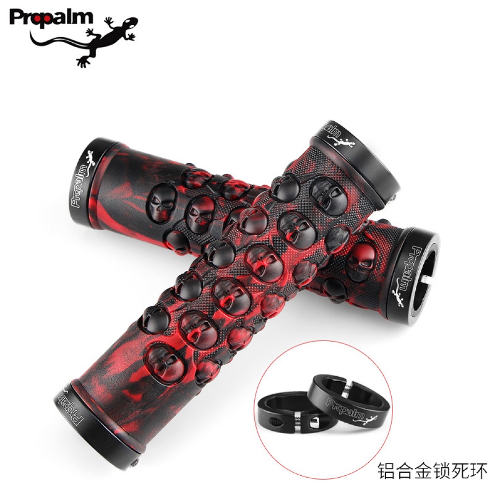 Propalm Rubber Bicycle Grips Sets for MTB Bike Handlebar Anti-Skid Cover accessories Orange_HY-702EP - Image 3