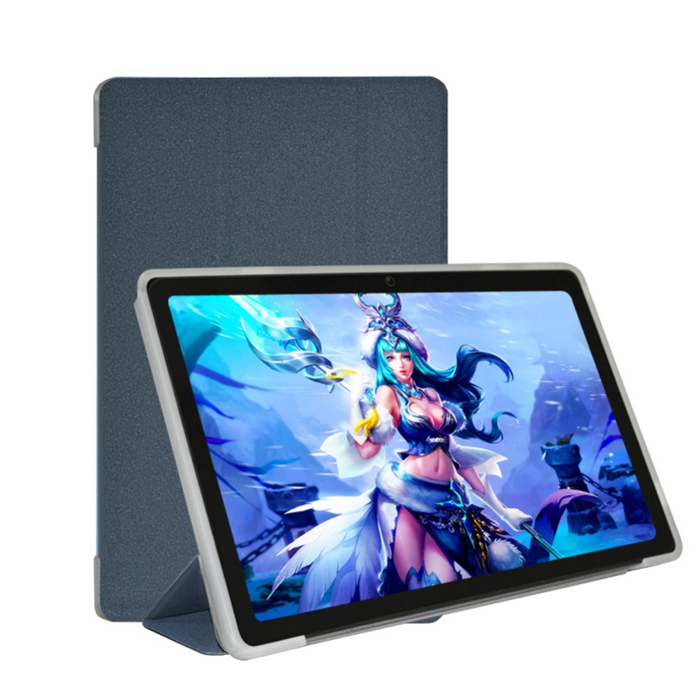 Tablet Case 10.1 Ultra-thin Non-slip Stand Soft Shell Protective Cover Compatible For Teclast M40 Air blue - Image 3