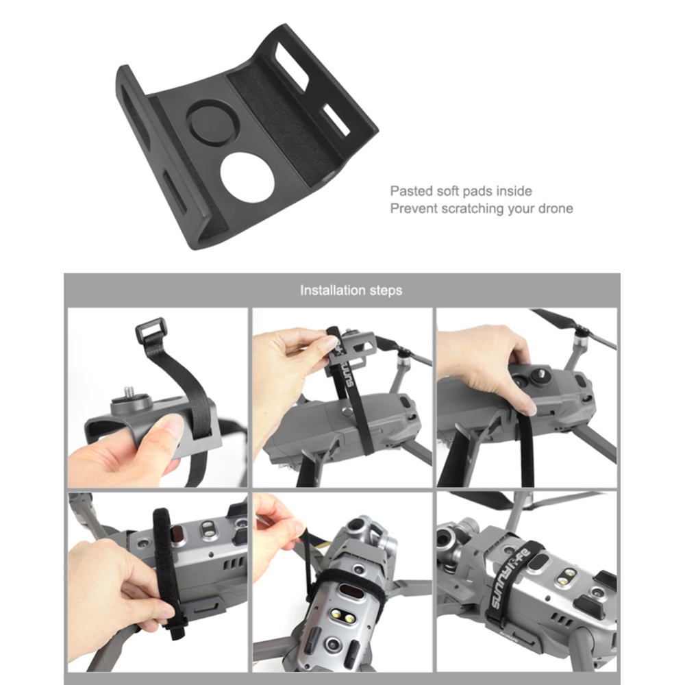 LED Light Camera Mounting Bracket or DJI Mavic 2 Insta360 Osmo Action Accessories gray - Image 3